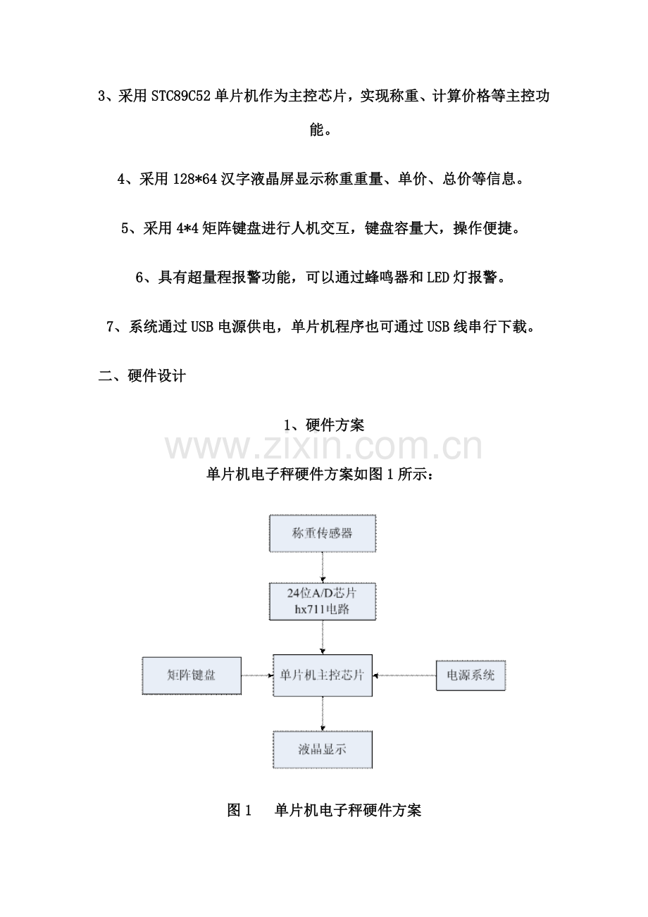 单片机电子秤设计报告(58页).doc_第2页