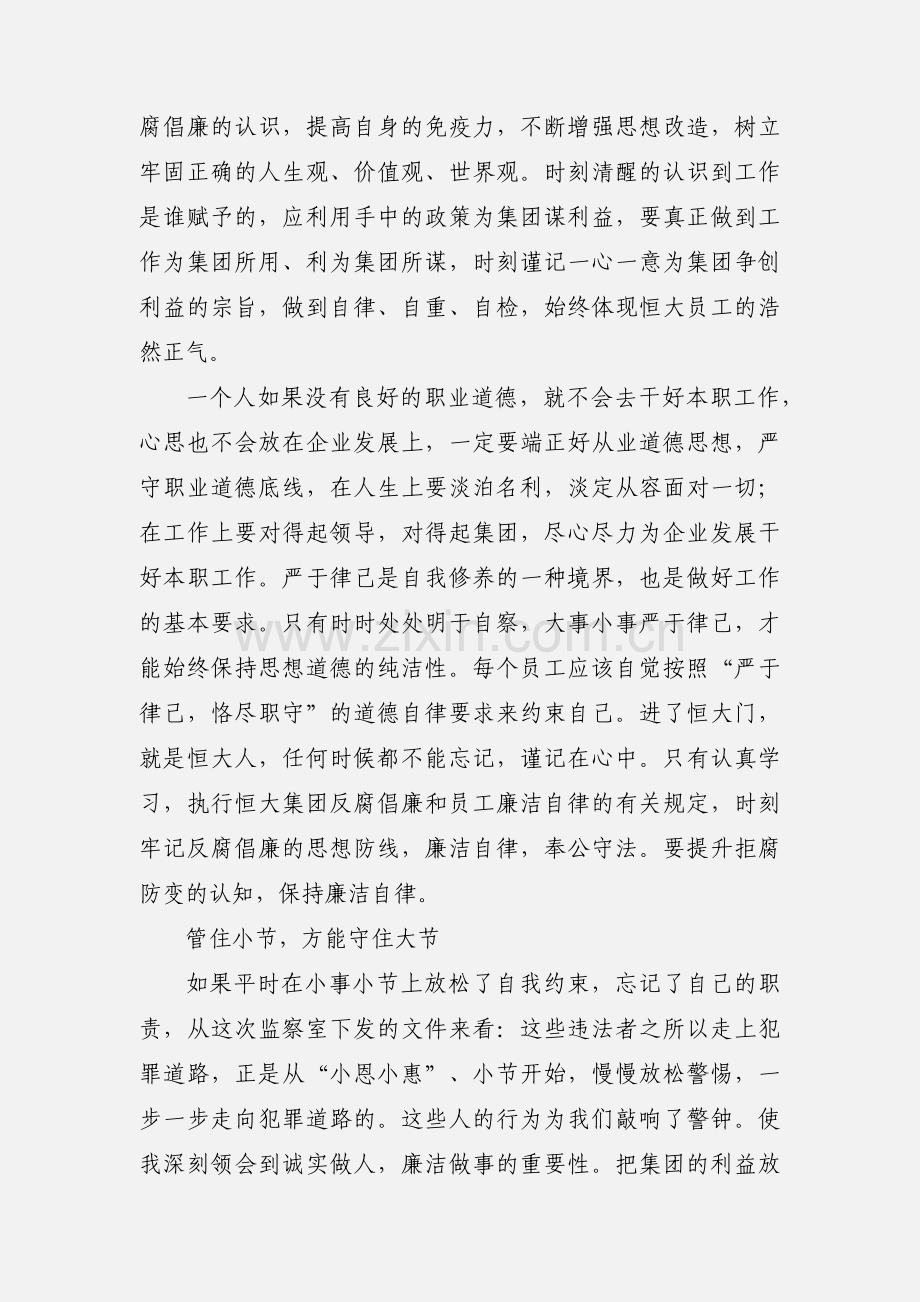 开展打击官僚主义及依法惩治内部腐败分子的“两大运动”心得.docx_第2页