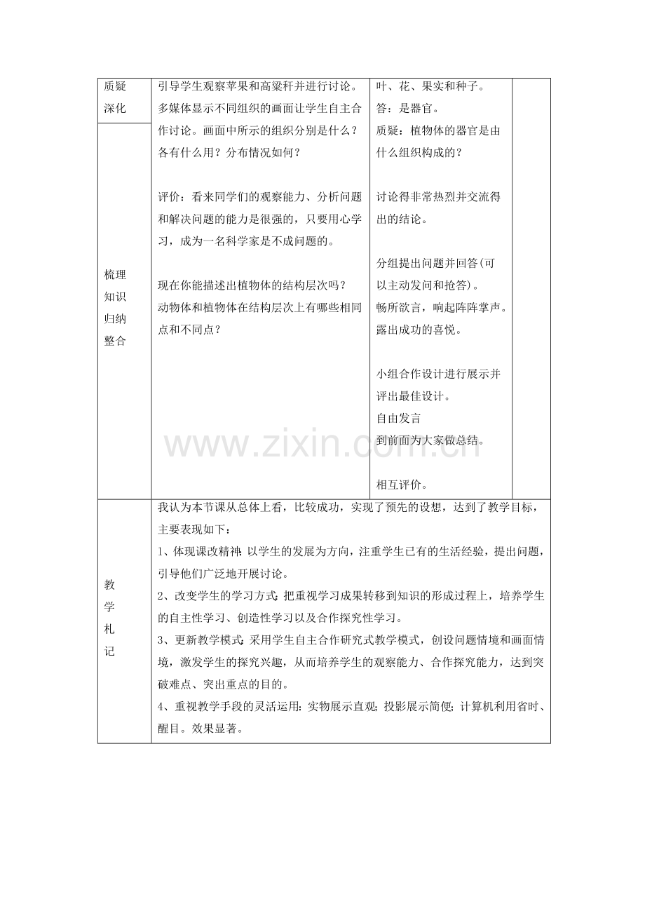 《第三节-植物体的结构层次》-教案2.doc_第2页