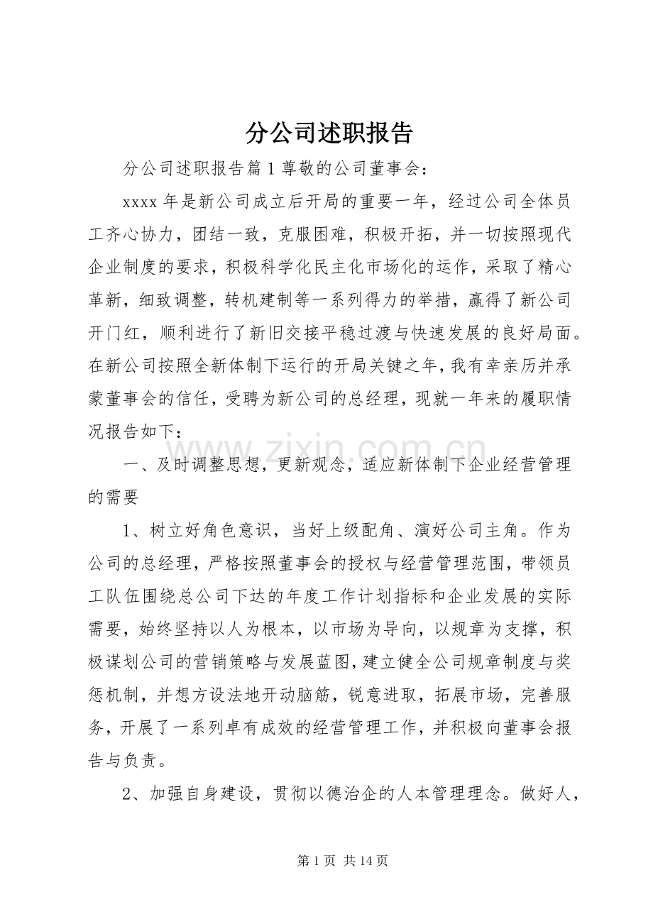 分公司述职报告.docx_第1页