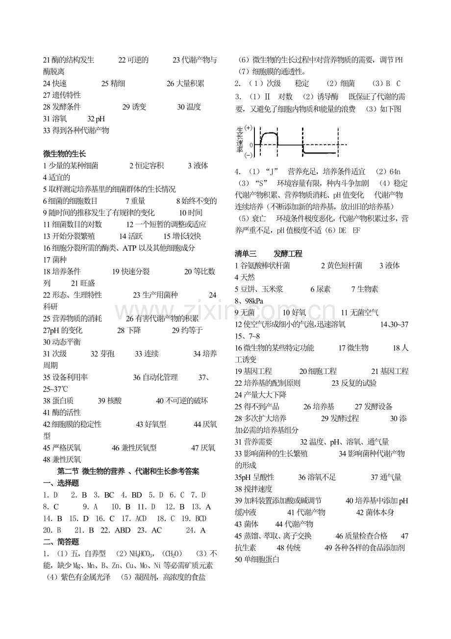 微生物和发酵工程练习06答案(正式1).docx_第2页