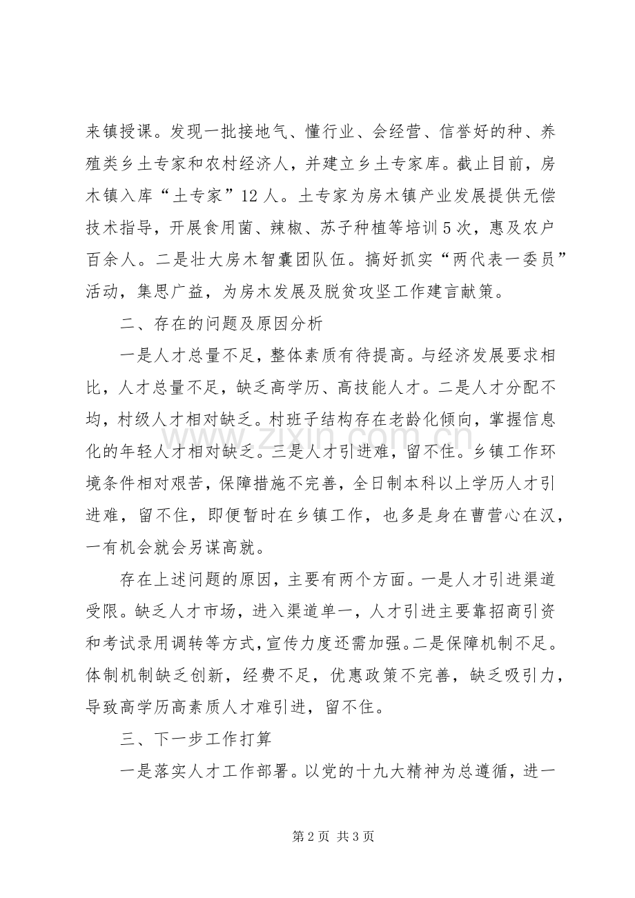 乡镇抓人才工作总结述职.docx_第2页