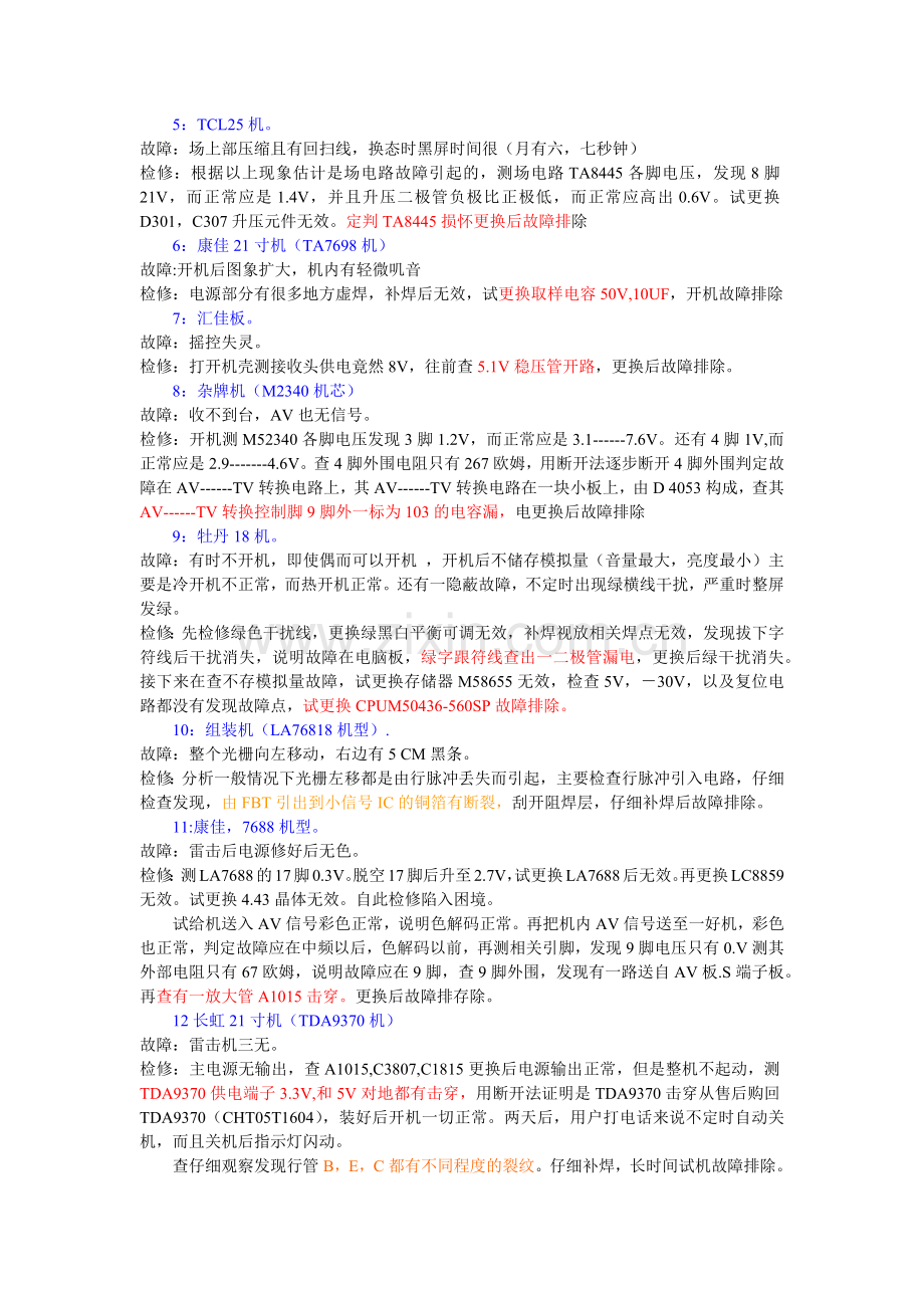 家电相关机维修档案.docx_第2页