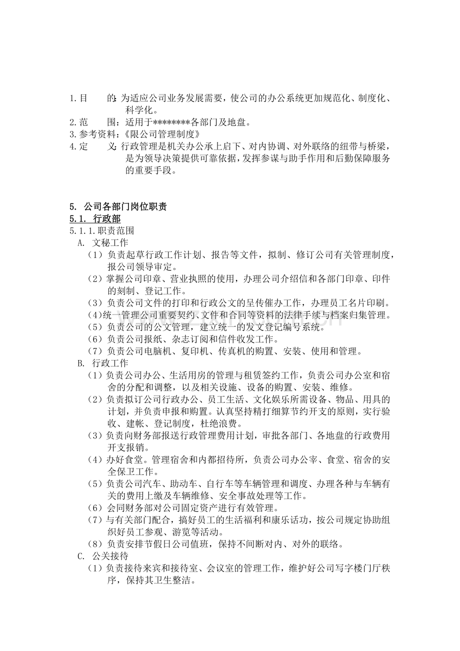 房地产公司全套岗位职责制度.docx_第2页