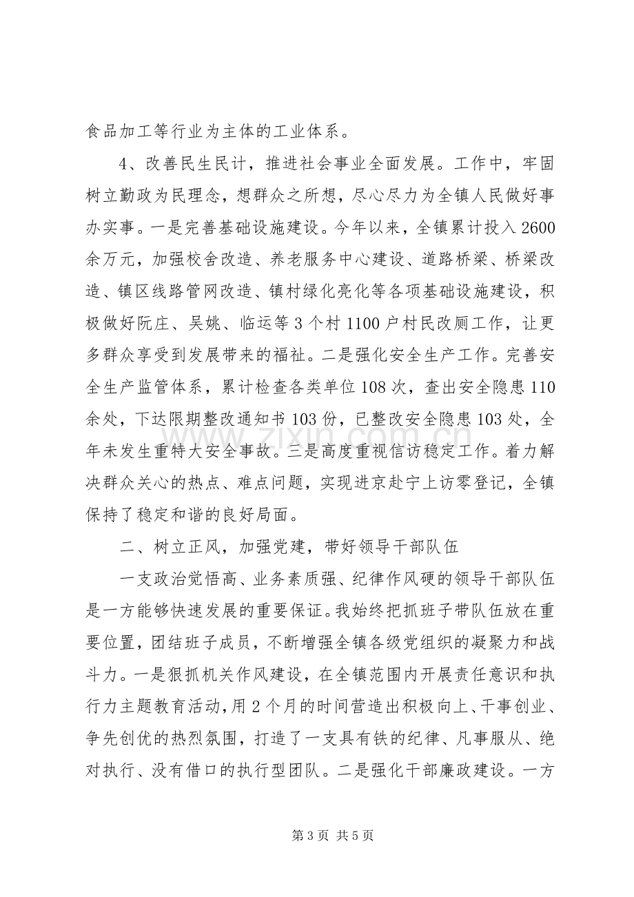 XX年乡镇党委书记述职述廉报告述德报告范文.docx_第3页