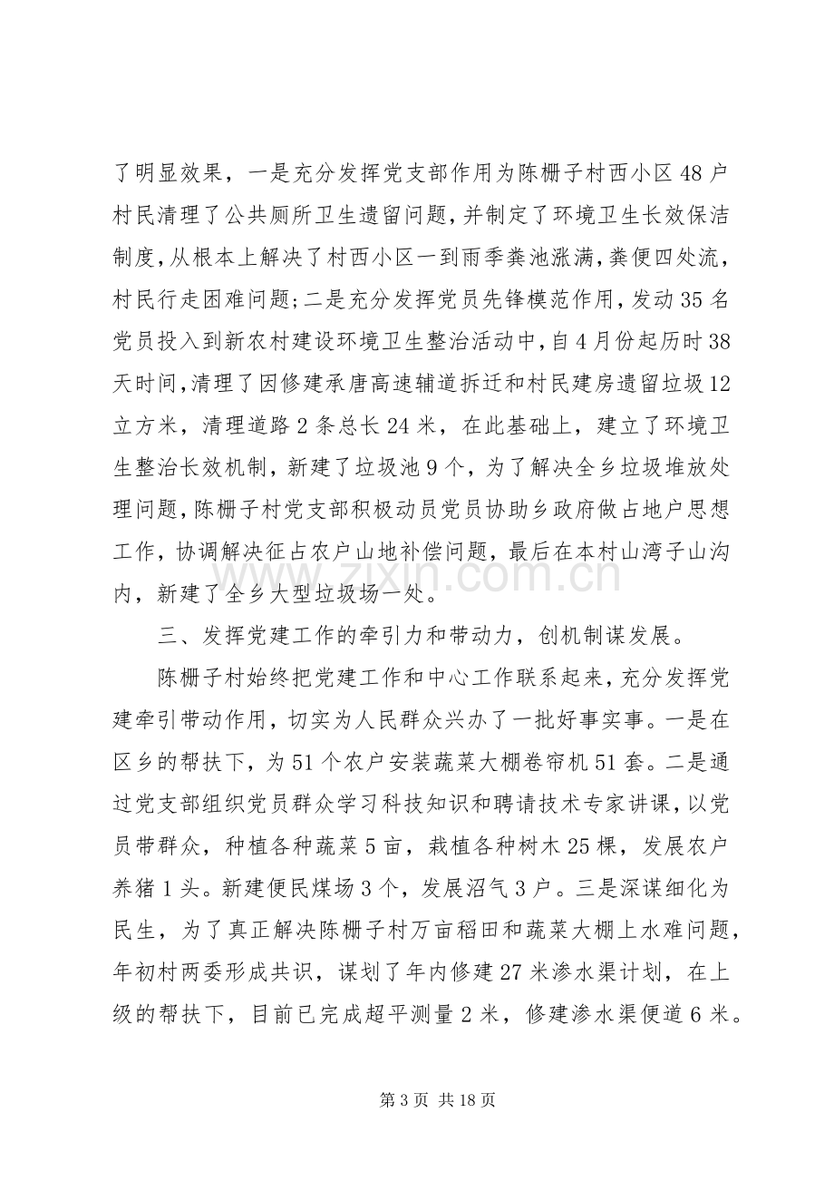 XX年村支部书记述职述廉报告范文.docx_第3页