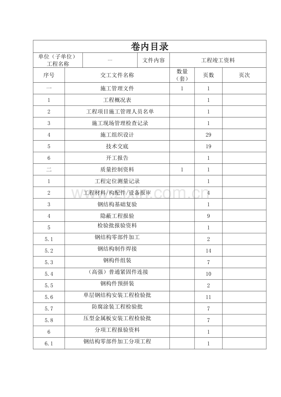 实例钢结构工程竣工资料.docx_第2页