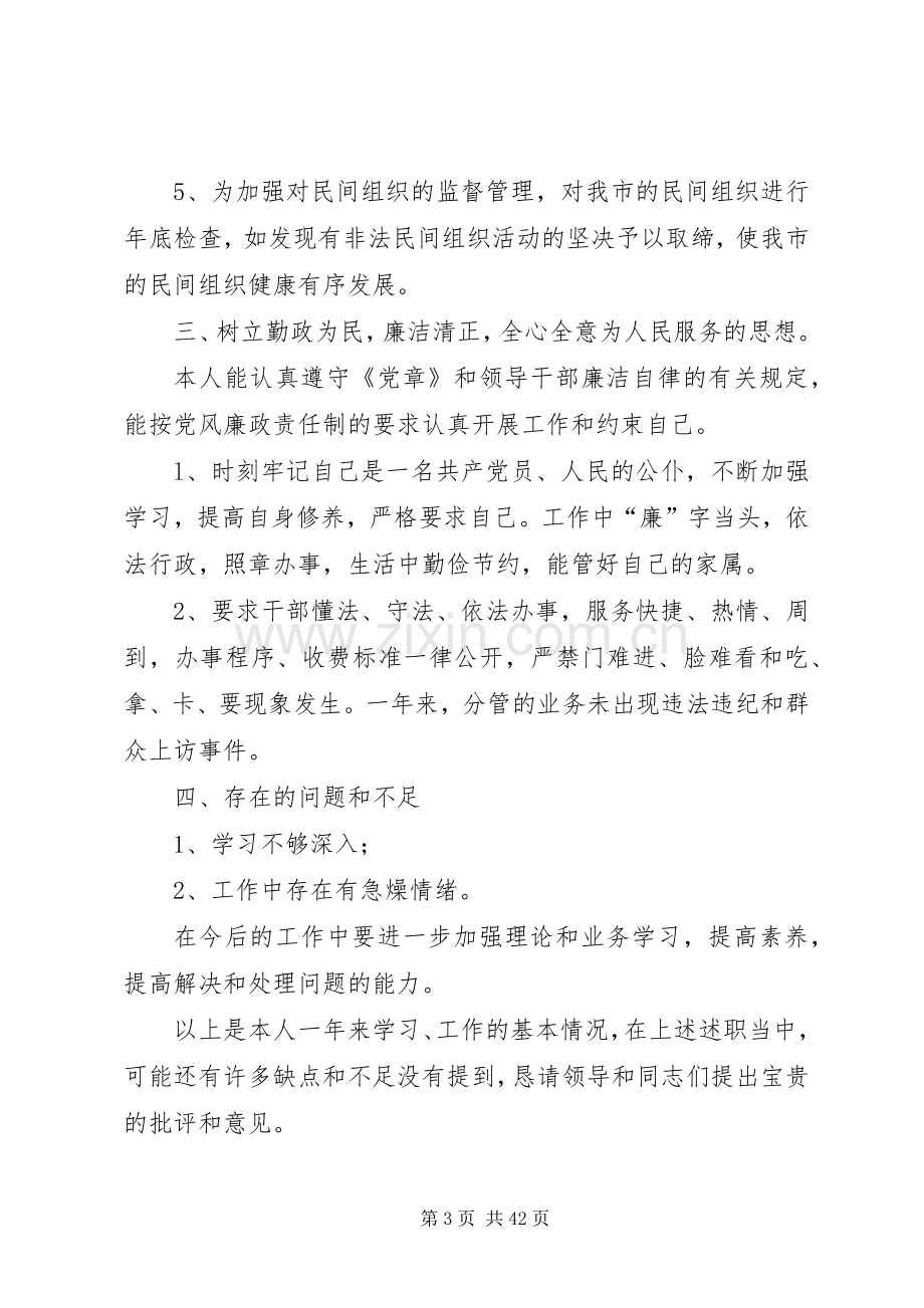 民政局副局长述职述廉报告.docx_第3页