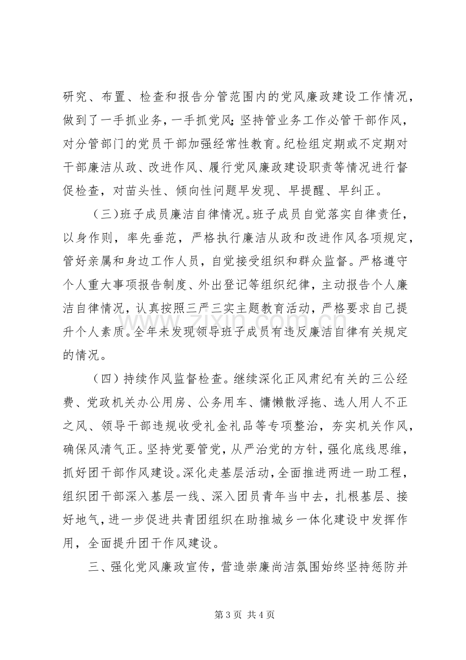 共青团市委XX年度领导班子述责述廉报告.docx_第3页