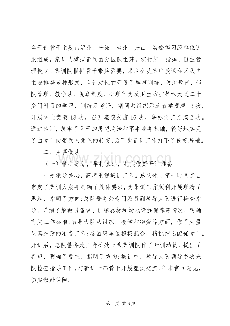 集训心得体会范文生活的感悟.docx_第2页