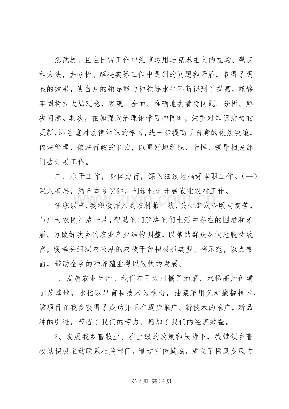 副乡长个人述职报告.docx_第2页