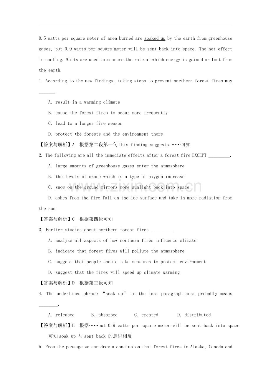 河南省新郑市2014高考英语-阅读理解、完形填空类训练(2).doc_第2页