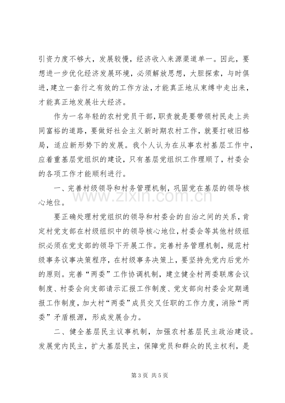 党支部书记学习解放思想大讨论心得体会.docx_第3页