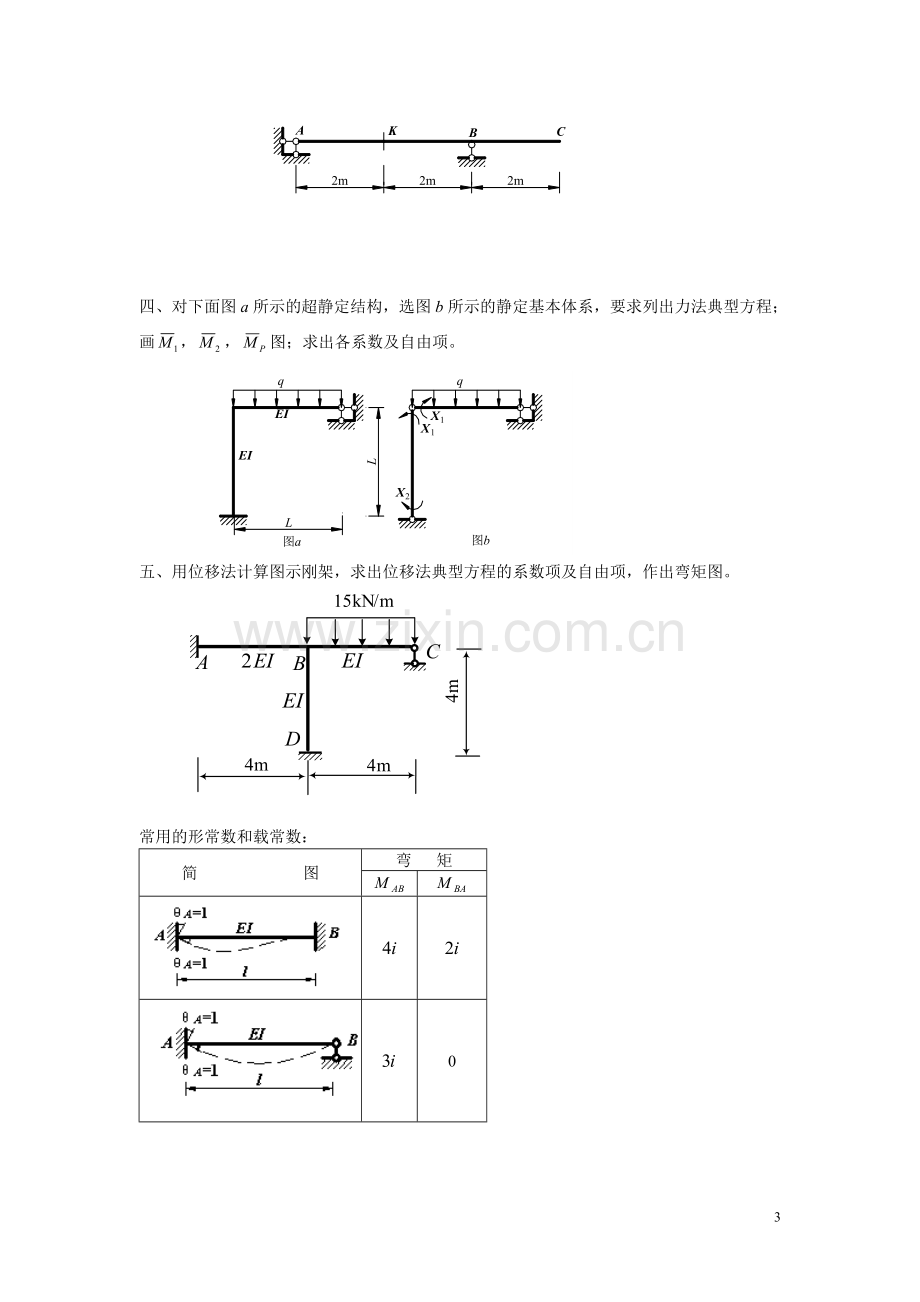 电大工程力学(本)综合练习及解析.doc_第3页