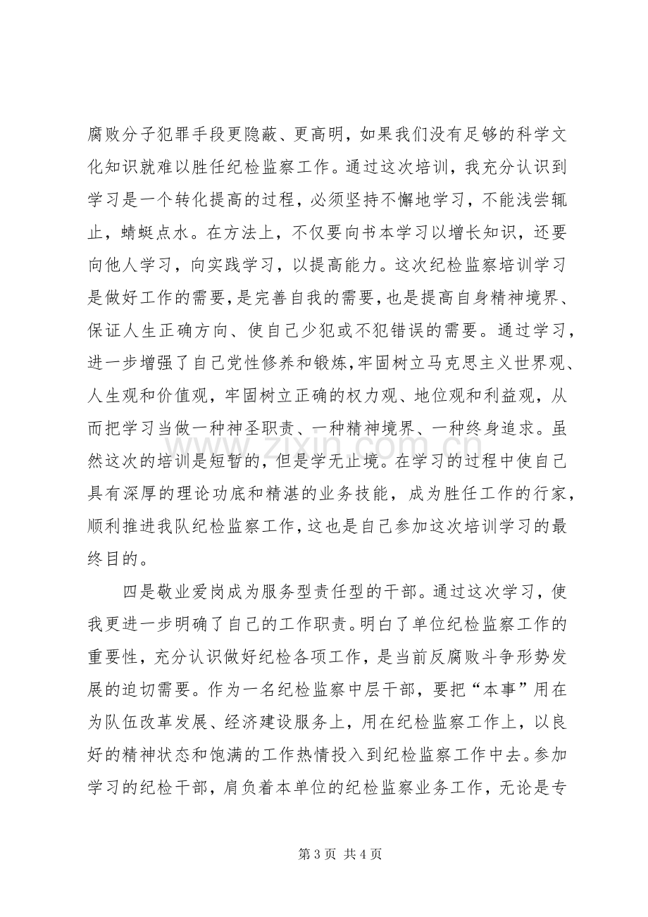 纪检监察培训学习心得5篇.docx_第3页