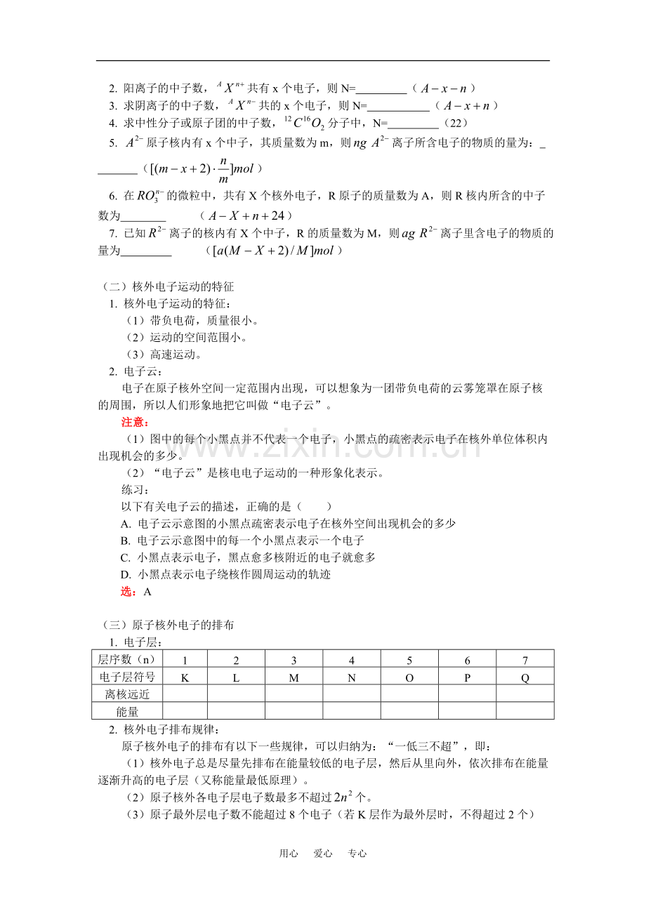 高一化学第一节-原子结构人教版知识精讲.doc_第2页