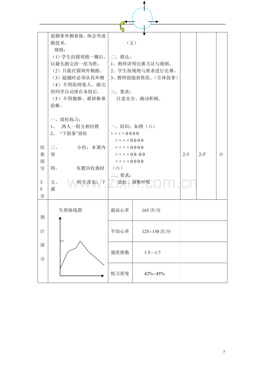 四川省宜宾市南溪二中高二体育《原地侧向推实心球》教案-新人教版.doc_第3页