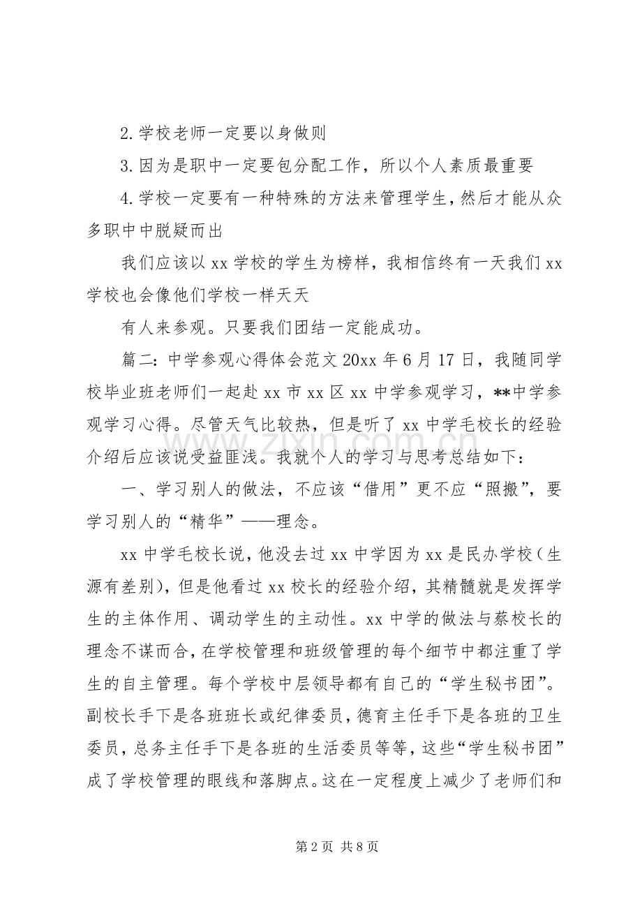 中学参观心得体会范文.docx_第2页