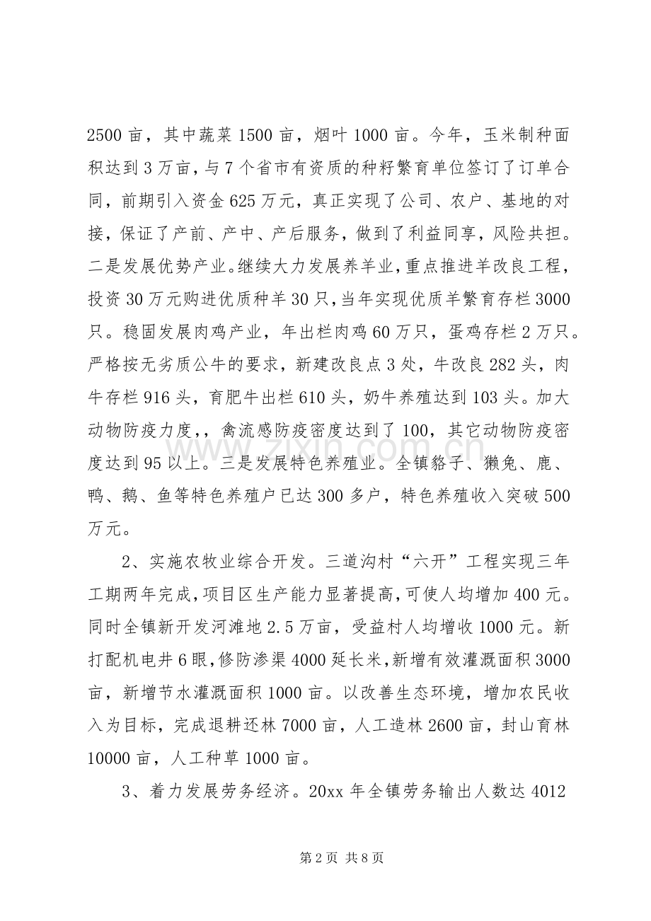 乡镇党政班子述职报告.docx_第2页