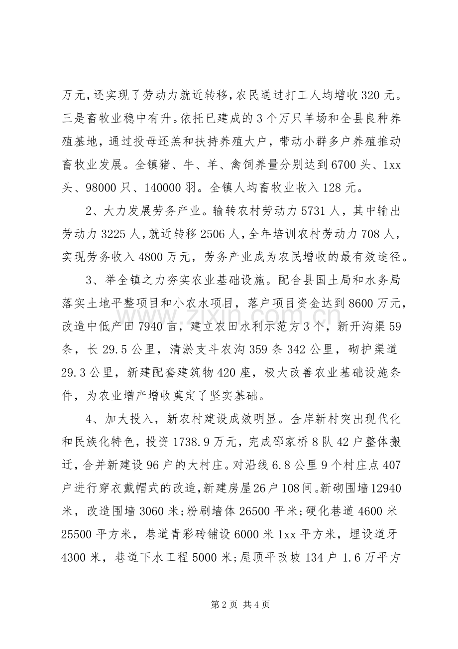 乡镇长述职述廉报告20XX年.docx_第2页