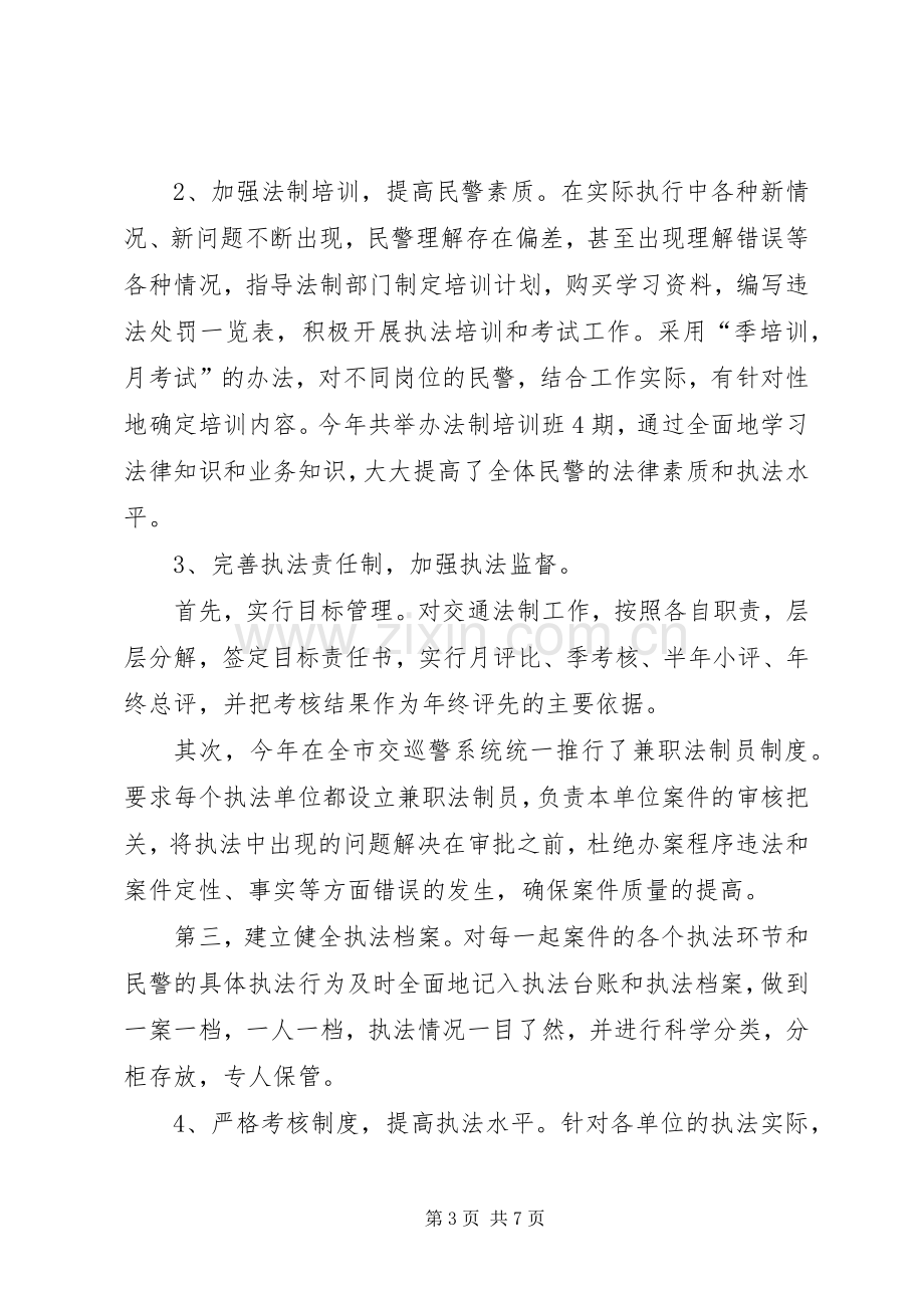 交巡警支队副支队长述职报告.docx_第3页