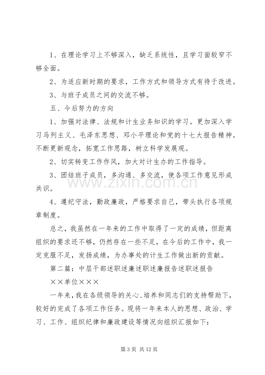 中层干部述职述廉述职述廉报告.docx_第3页