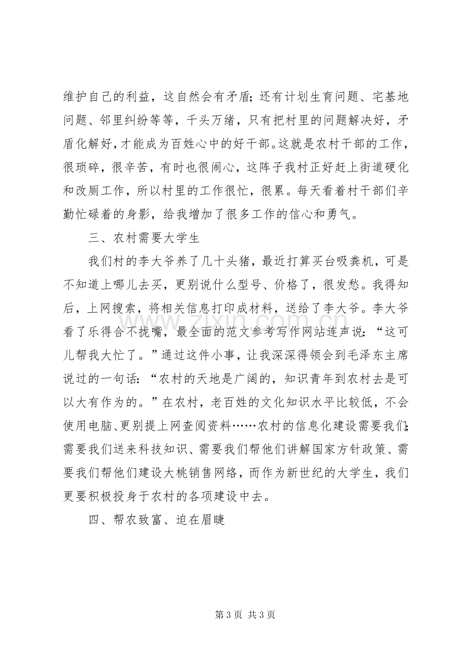 优秀心得体会范文：挂职村团支部书记心得体会.docx_第3页