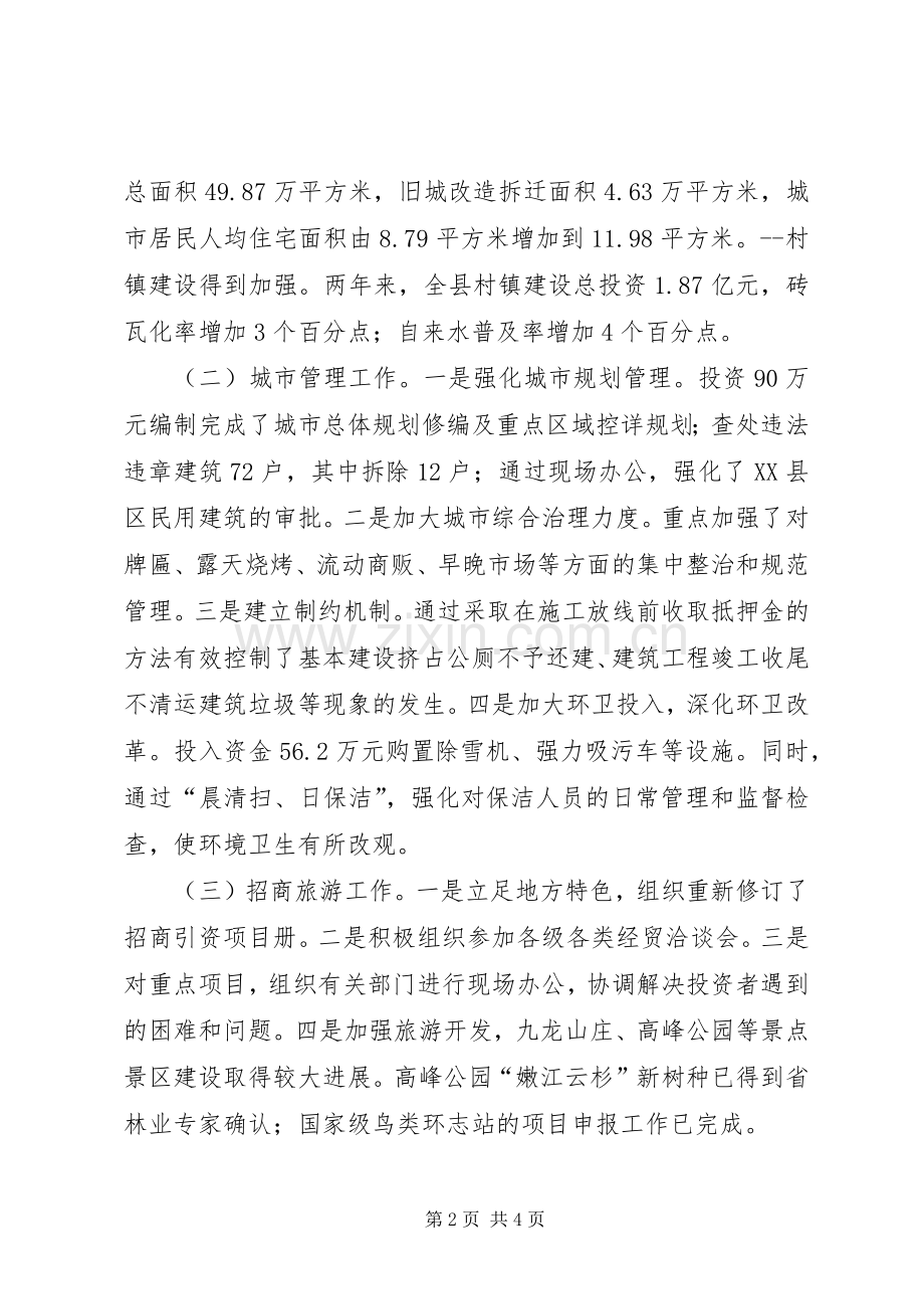 城建副县长人大审议述职报告.docx_第2页