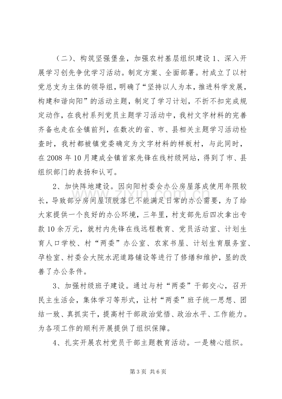 村党支部书记任期述职报告.docx_第3页