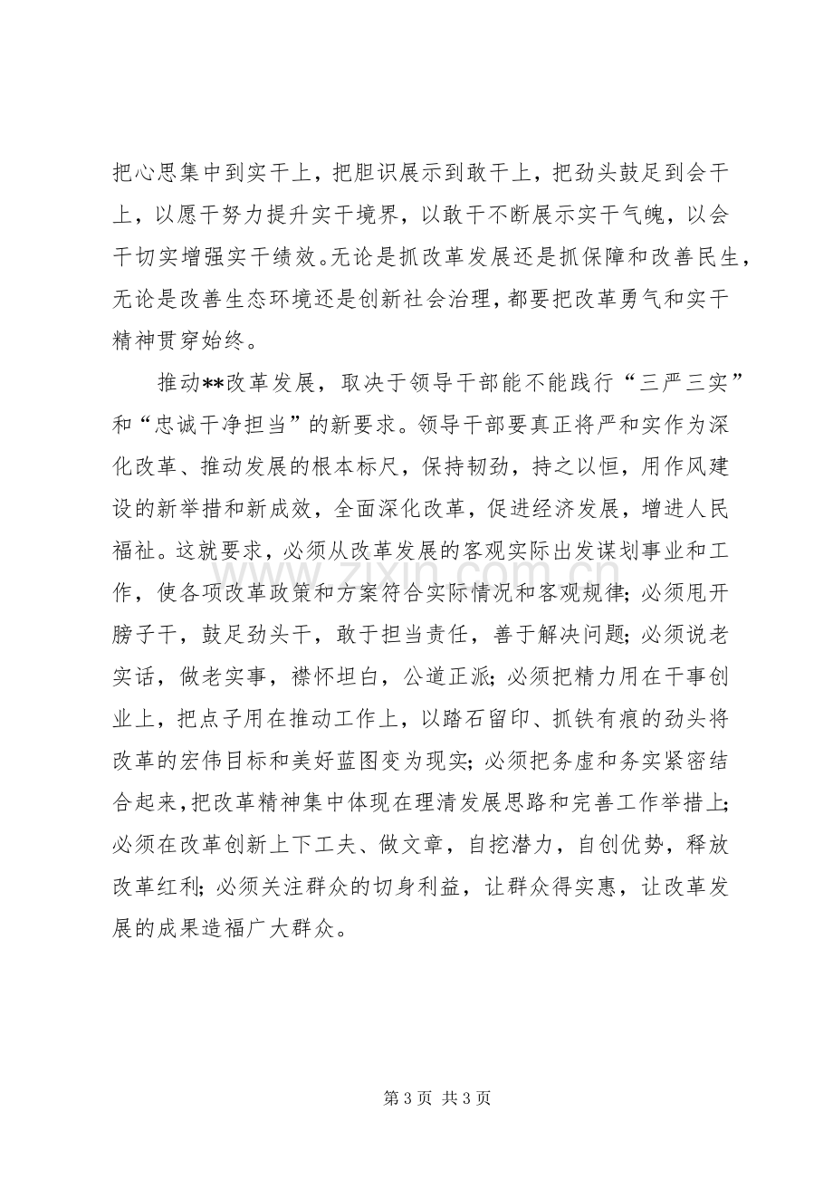 领导干部践行三严三实和忠诚干净担当心得体会.docx_第3页