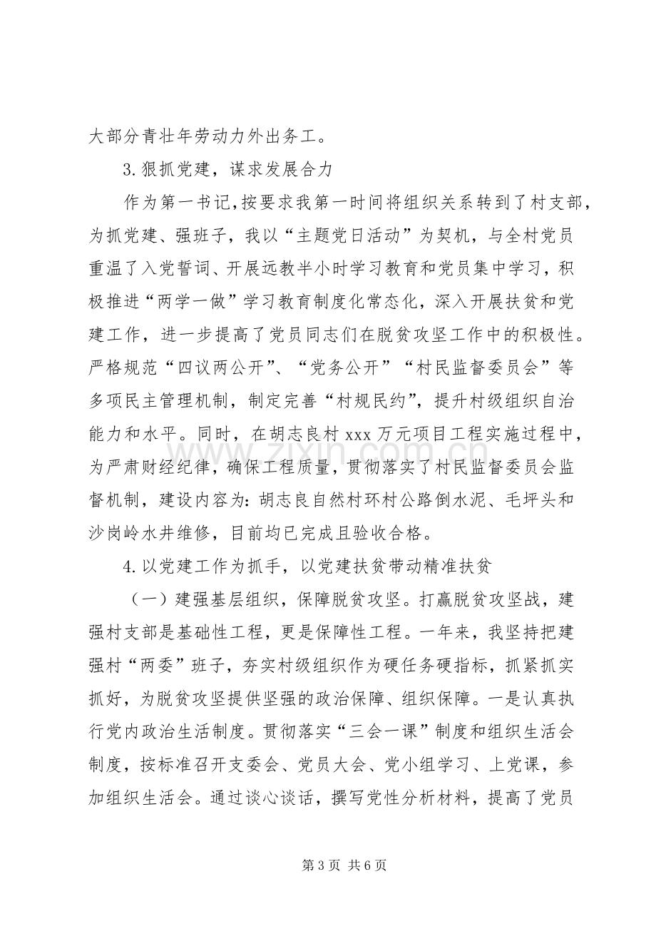 XX年派驻村支部第一书记述职报告.docx_第3页