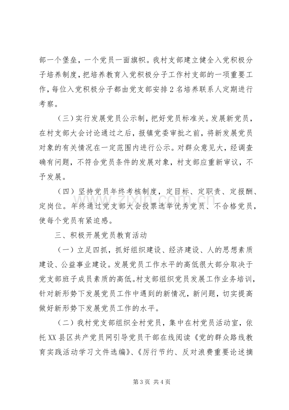 村书记党建述职报告范文20XX年.docx_第3页