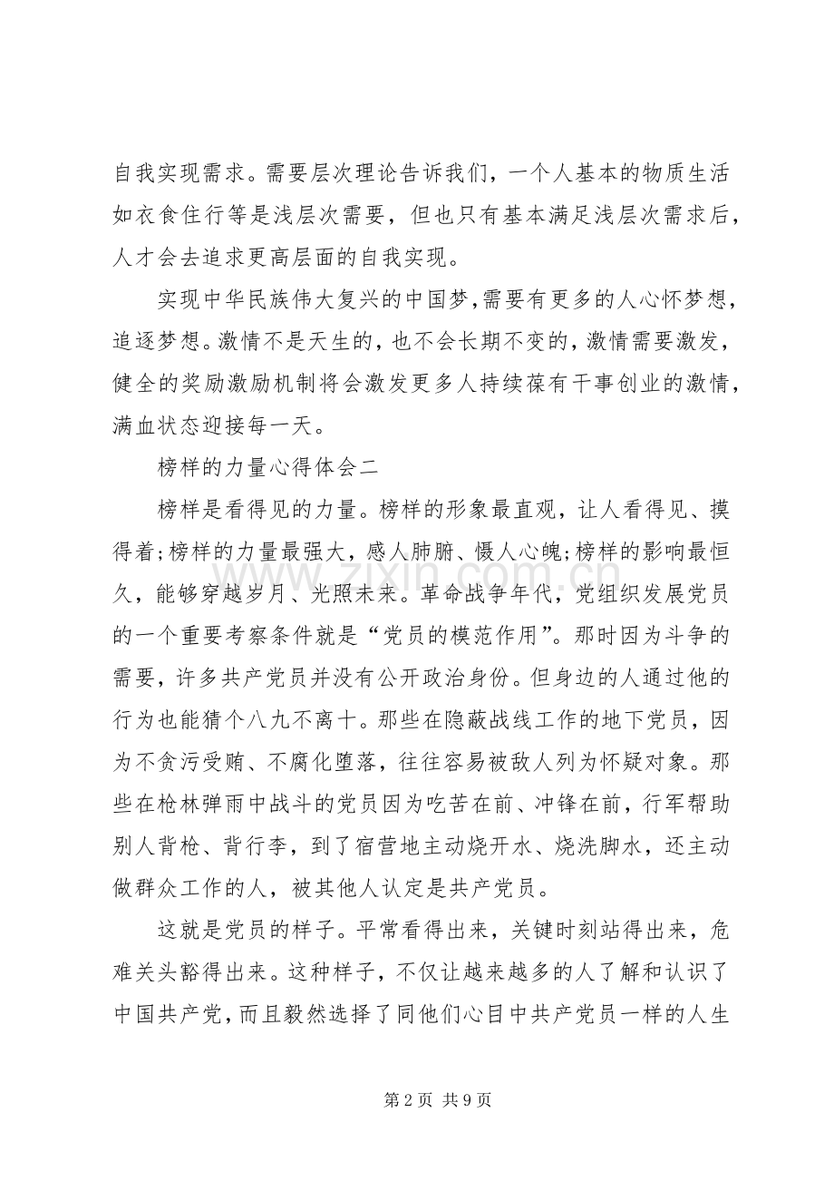 榜样的力量心得体会一[最终版].docx_第2页