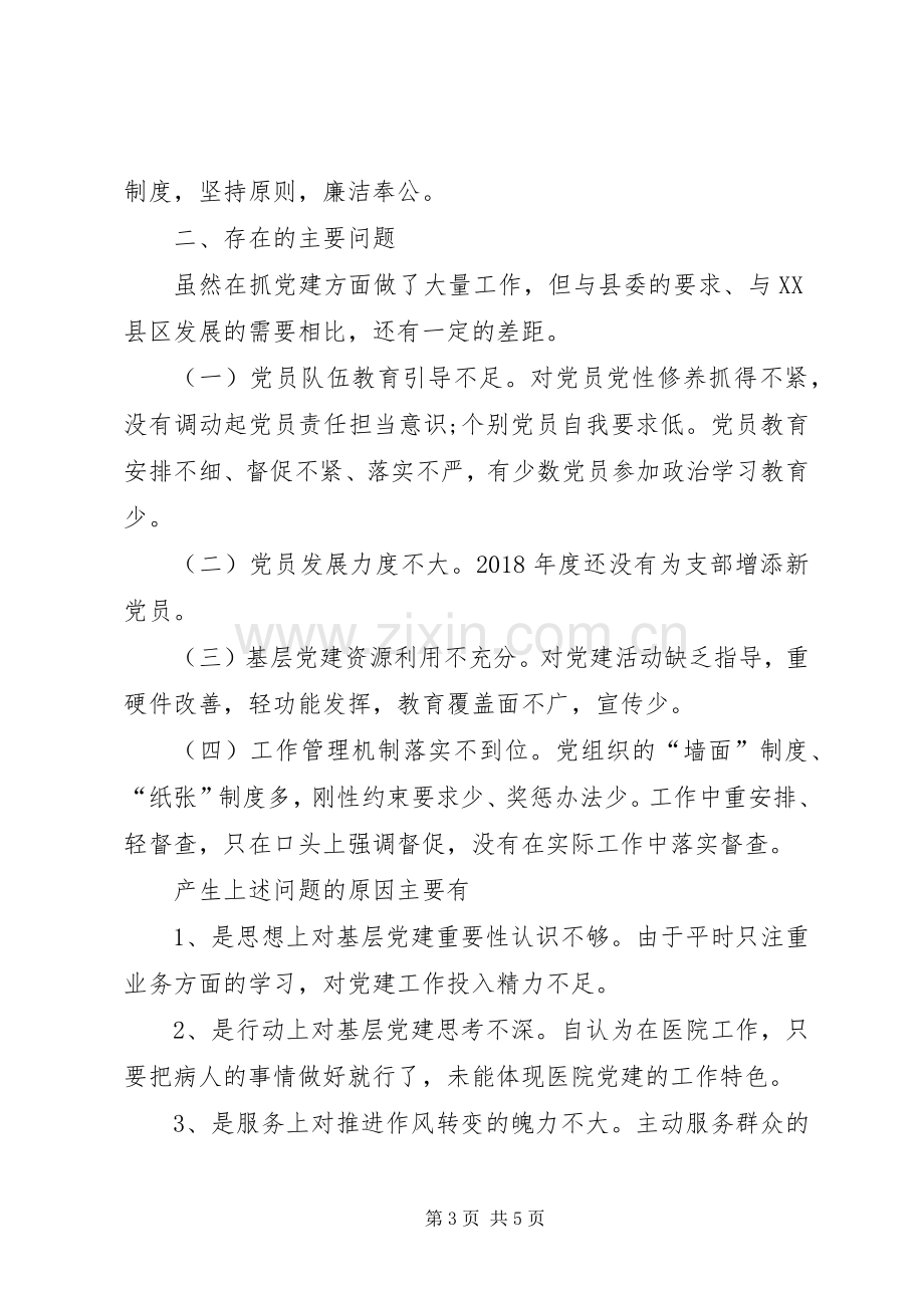 XX年度支部书记党建工作述职报告.docx_第3页