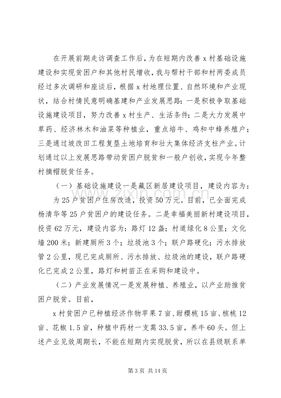 XX年驻村第一书记年终总结述职报告.docx_第3页