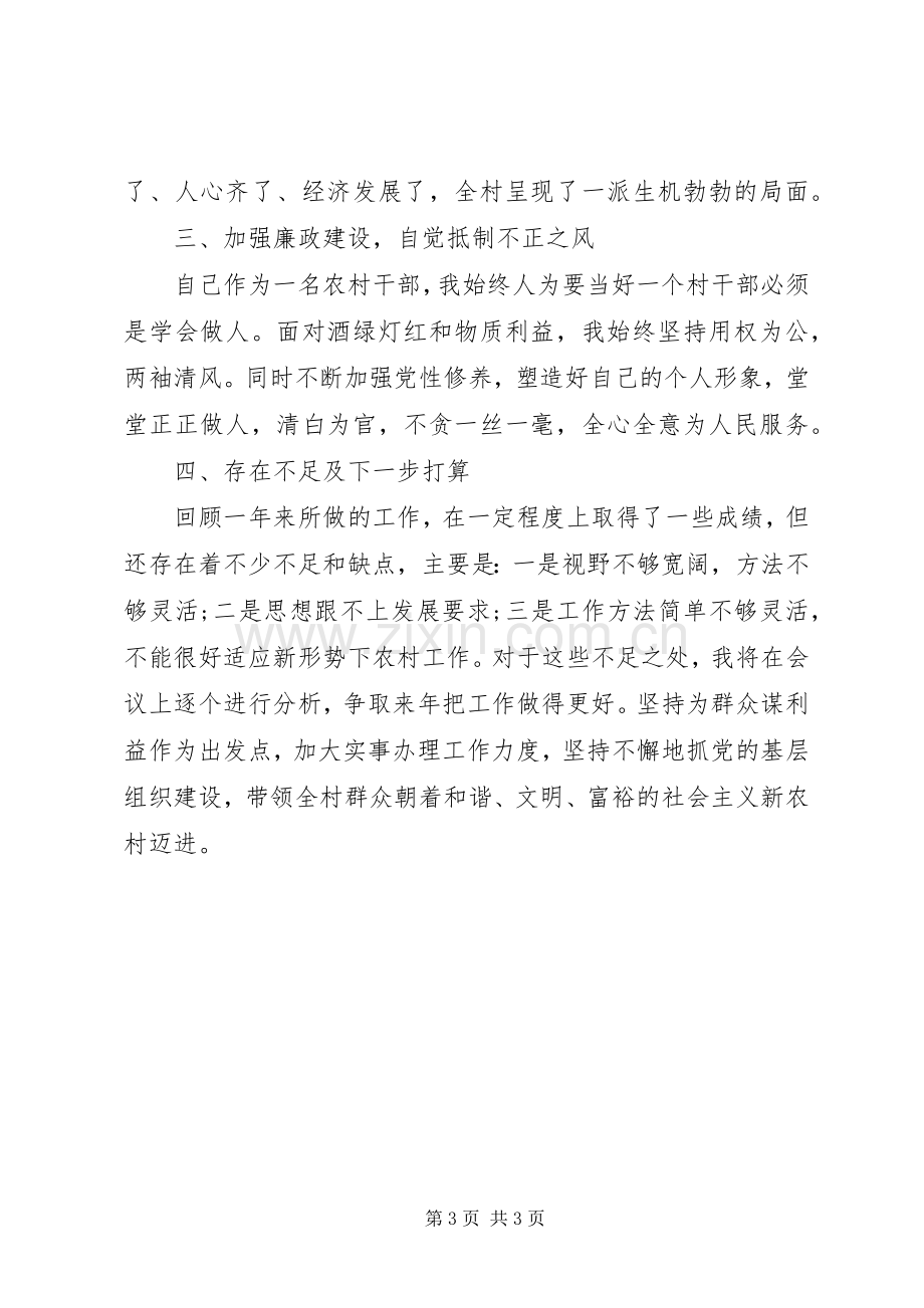 村支部书记述职述廉报告范例.docx_第3页