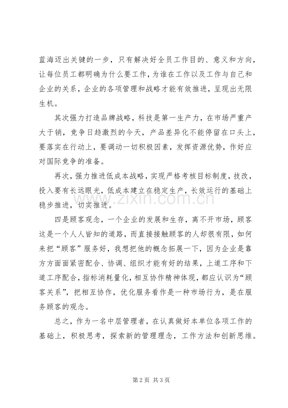 学习蓝海战略心得感想.docx_第2页