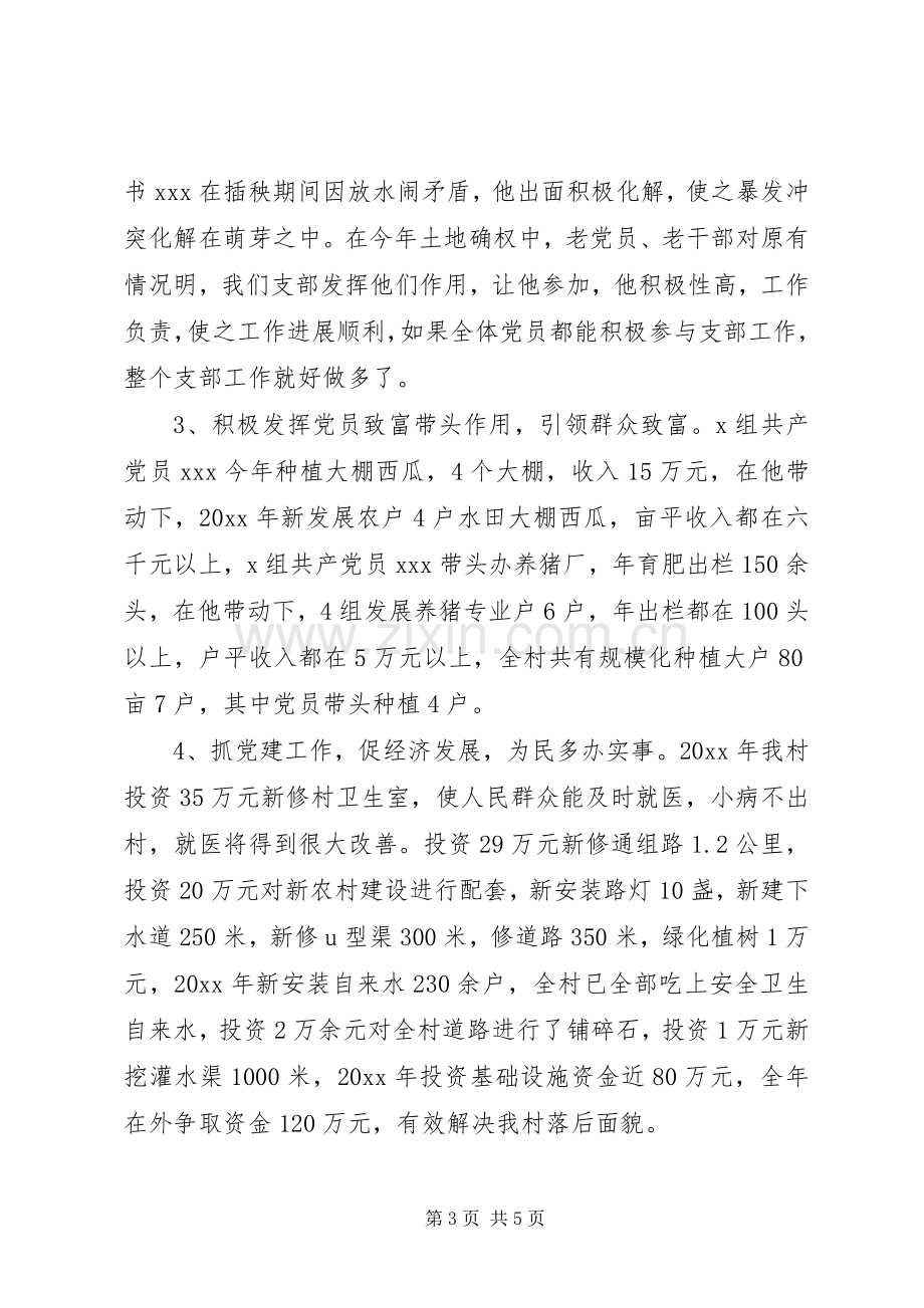 XX年党建工作年终述职报告篇村级.docx_第3页