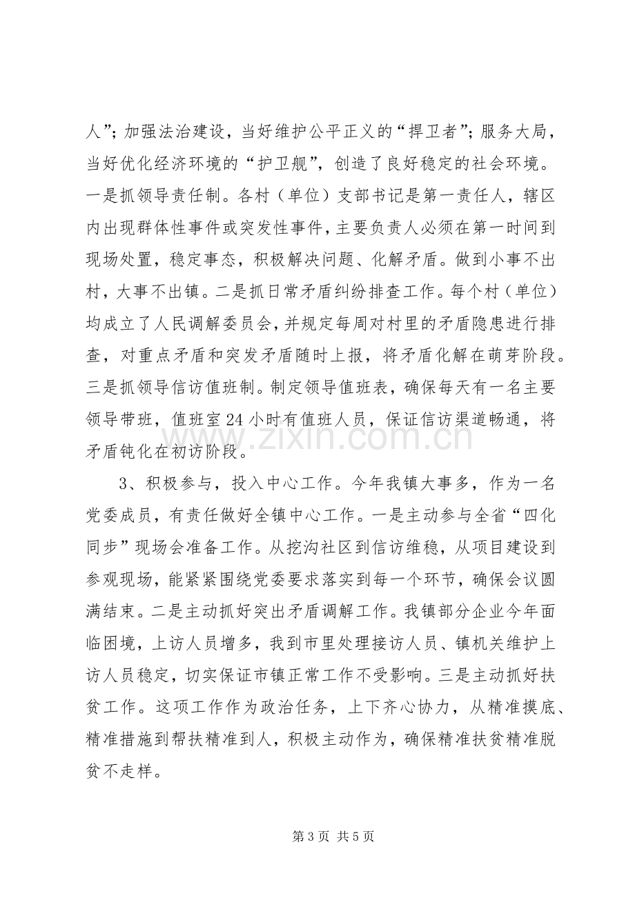 XX年镇党委委员兼副镇长述职述廉报告.docx_第3页