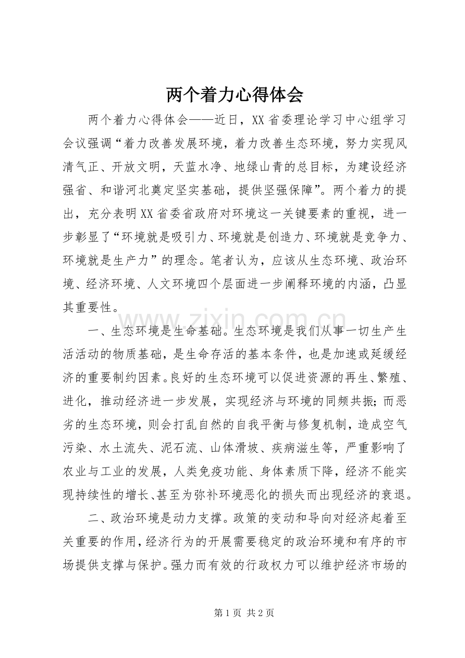 两个着力心得体会.docx_第1页