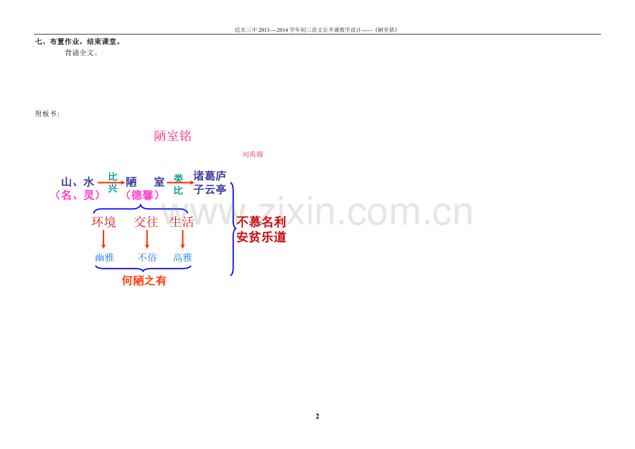 陋室铭教学设计.doc_第2页