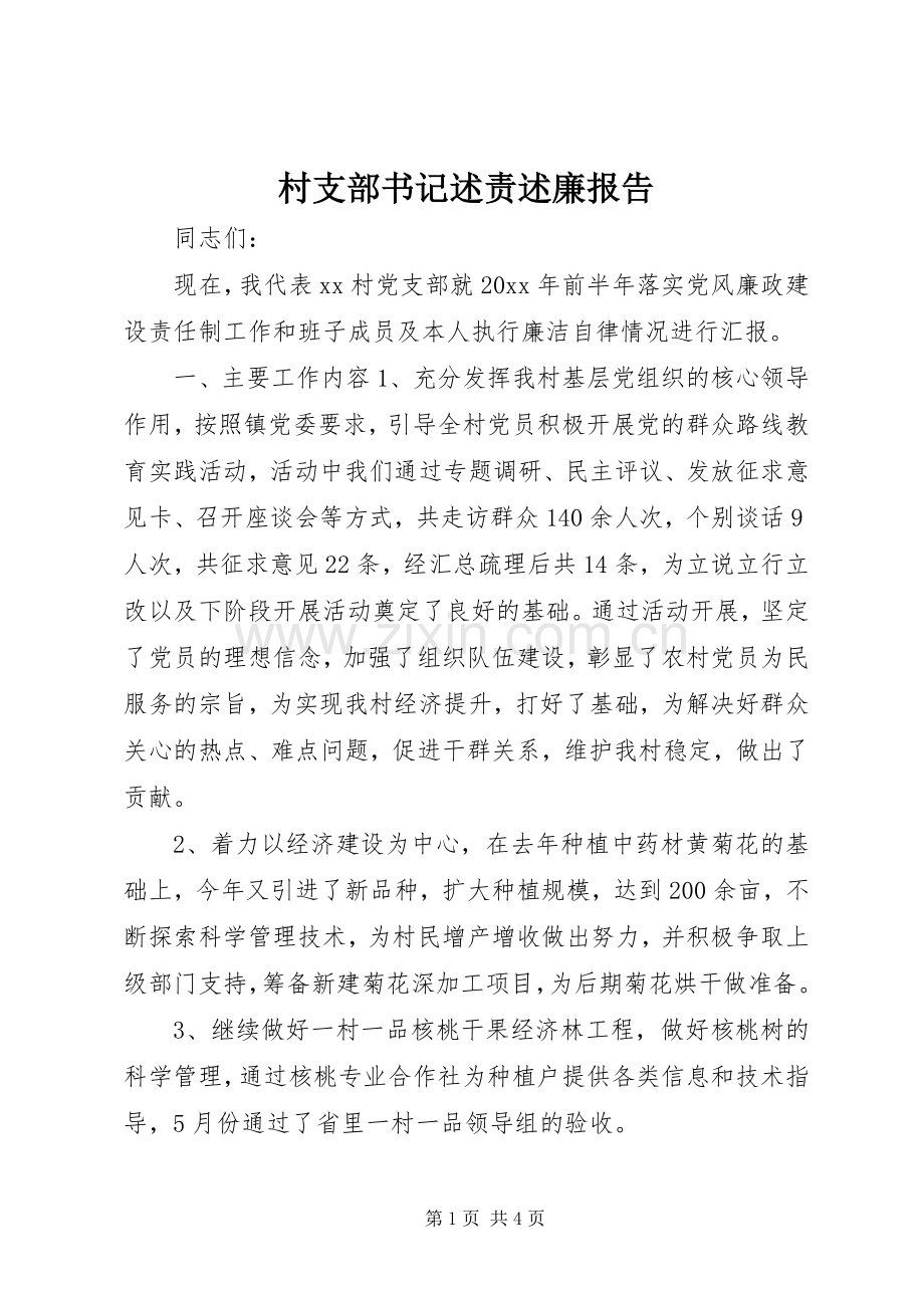 村支部书记述责述廉报告.docx_第1页