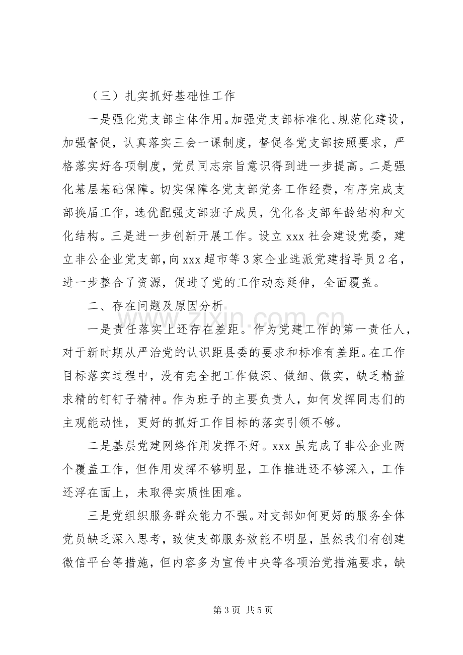 工棚镇党委书记抓党建述职.docx_第3页