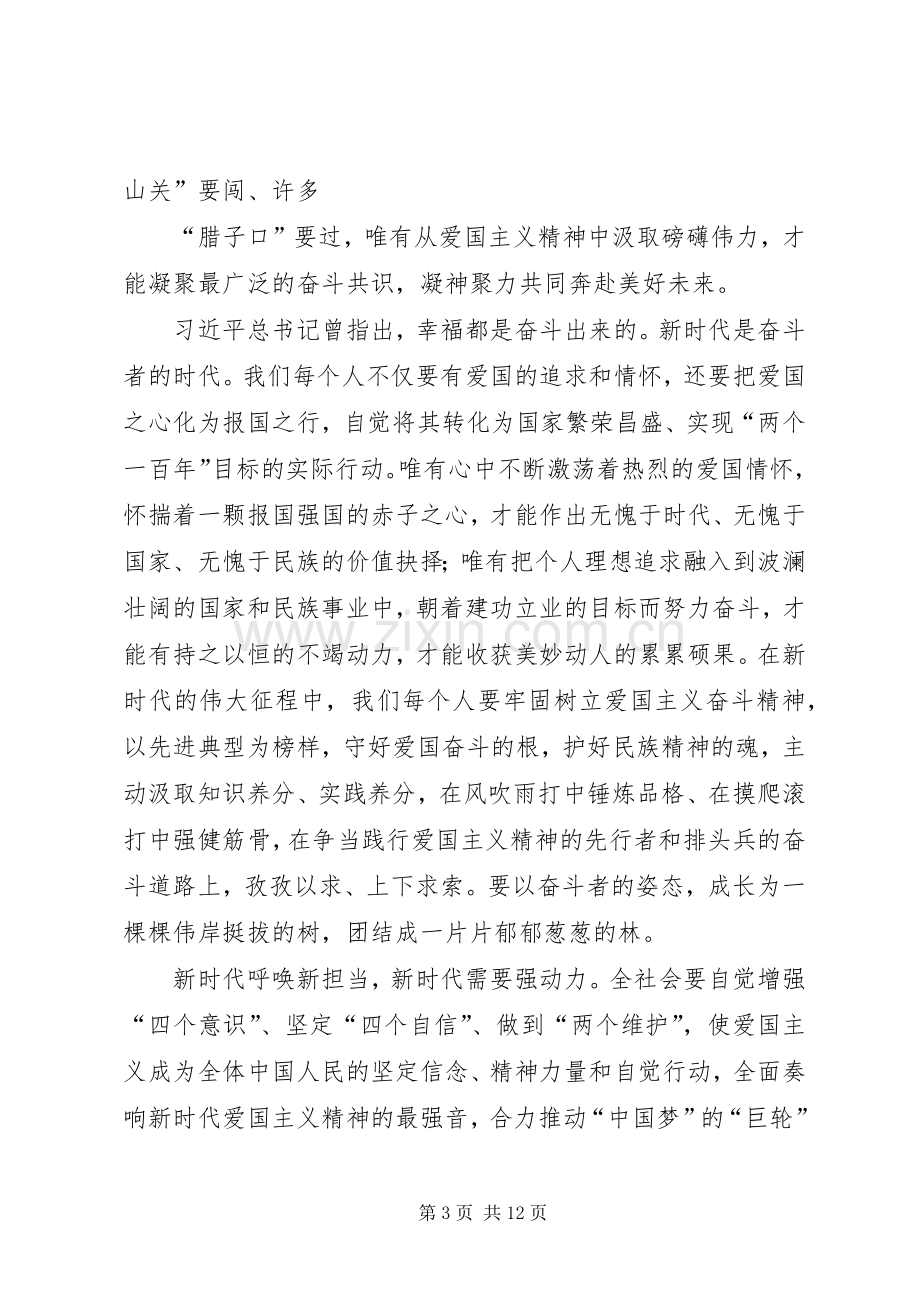 学习《新时代爱国主义教育实施纲要》心得体会5篇.docx_第3页