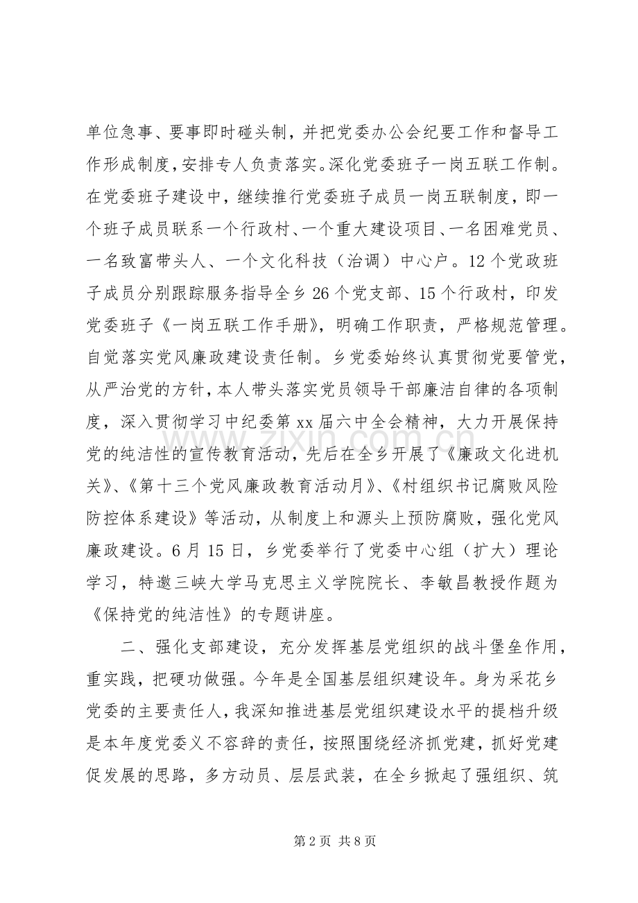 XX年党政建设工作述职报告.docx_第2页