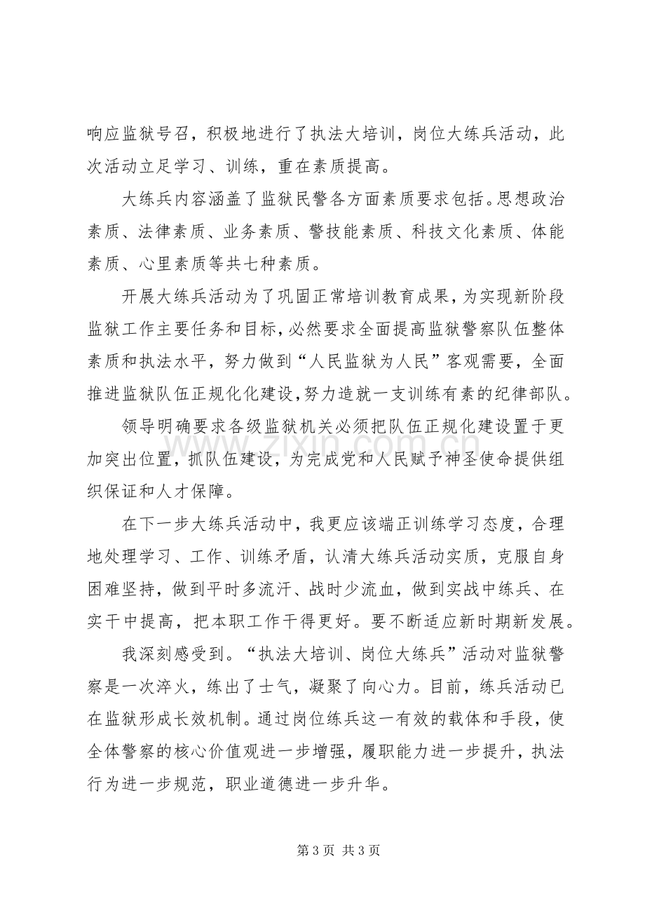 岗位大练兵、执法大培训心得体会.docx_第3页