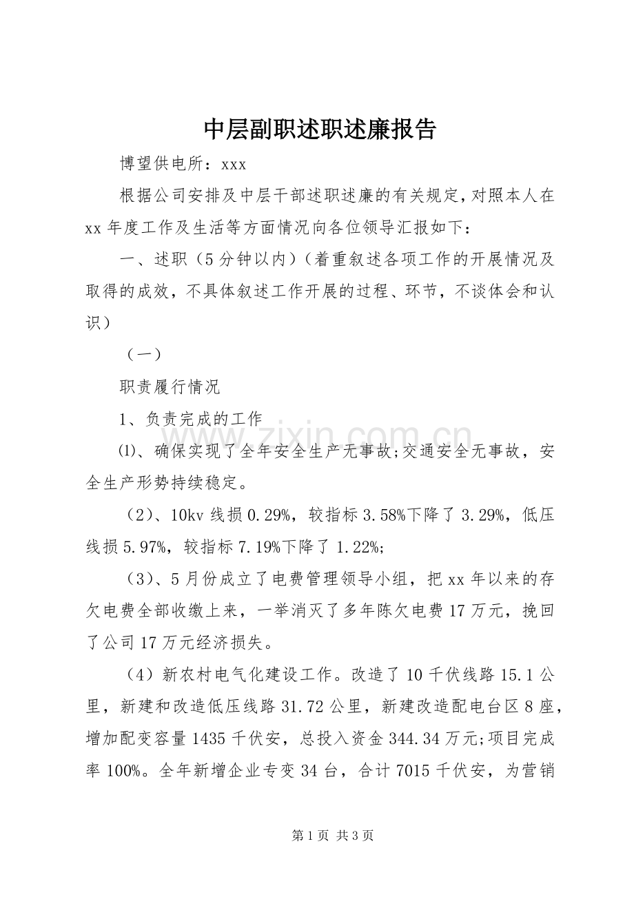 中层副职述职述廉报告.docx_第1页