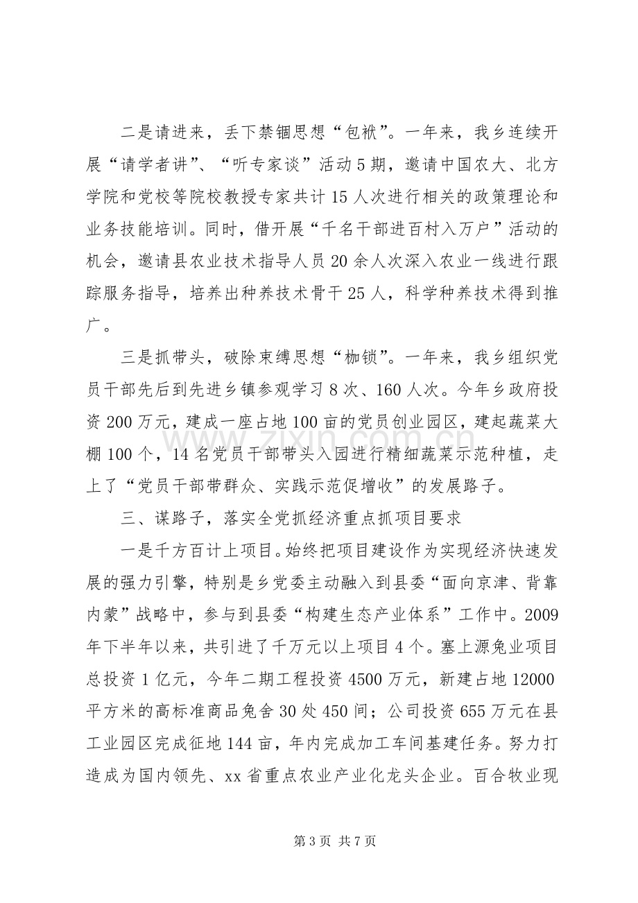 乡镇党委书记抓基层组织建设专项述职报告.docx_第3页