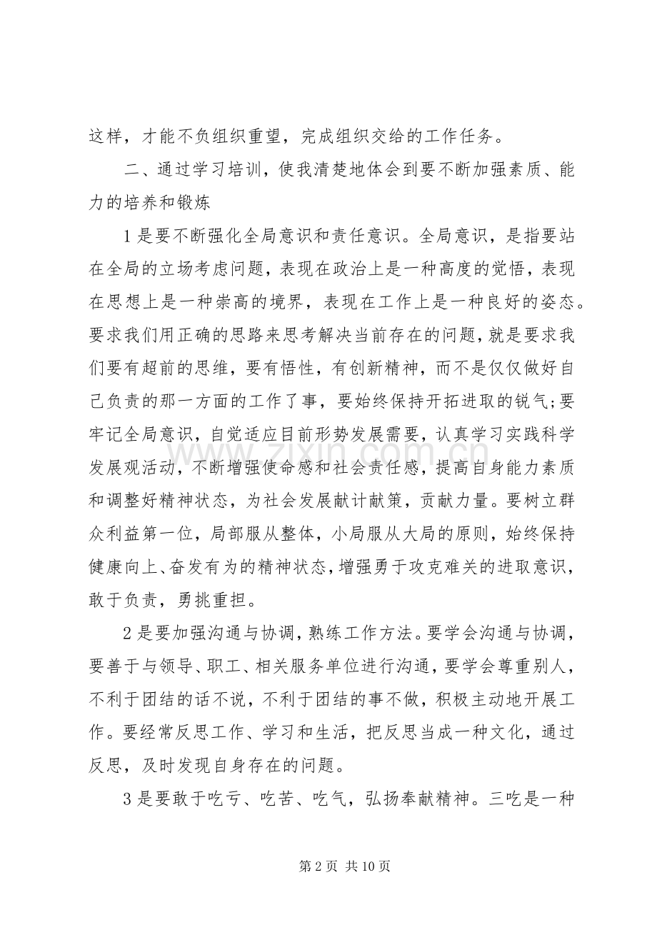 培训学习心得体会优秀范文大全.docx_第2页