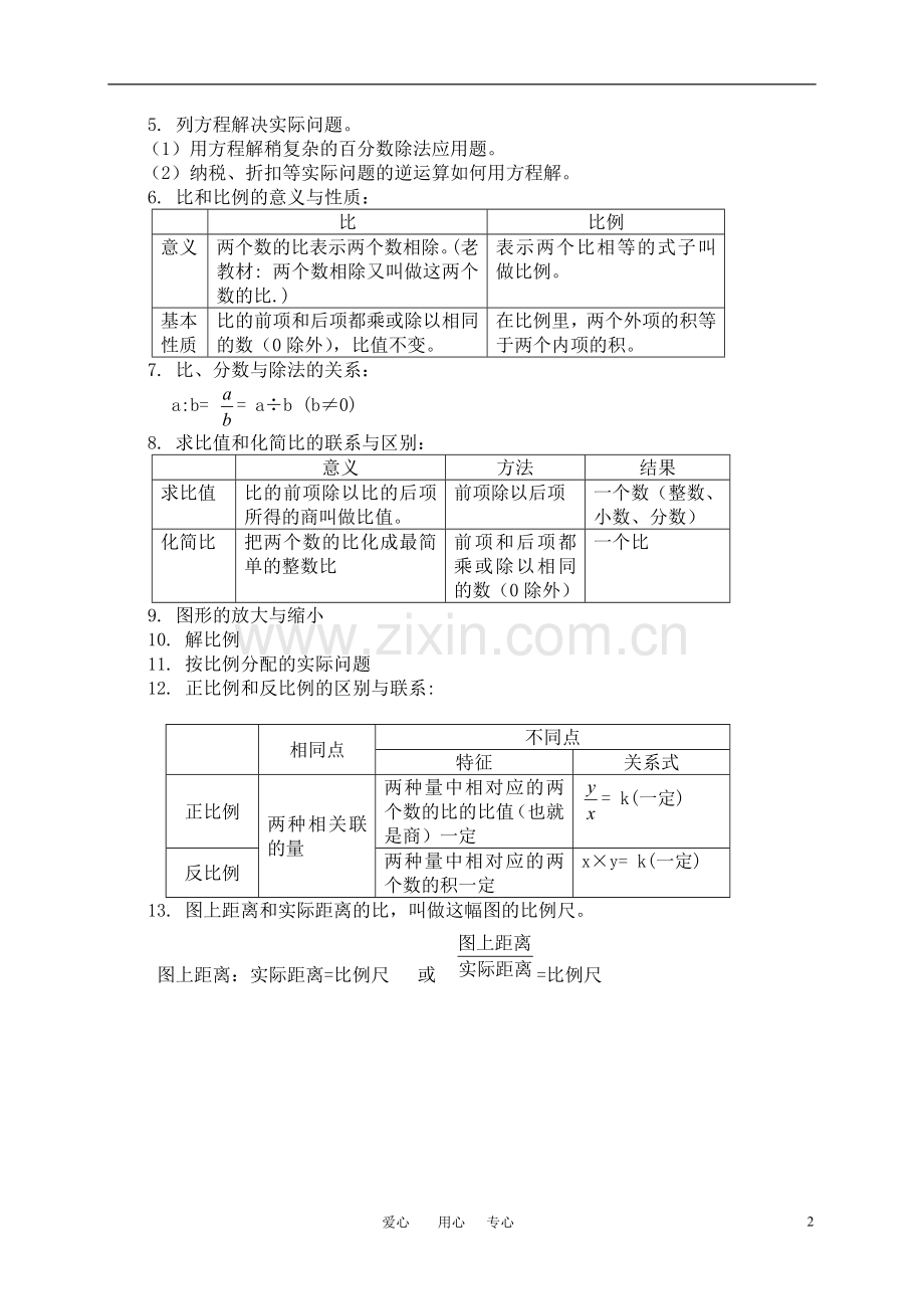 六年级数学下册-式与方程、正反比例学案-苏教版.doc_第2页